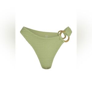 Bronte Bikini Bottom in Avocado Crinkle